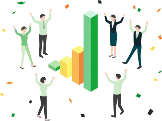 100種類以上の業種で業績改善